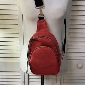 Crossbody Sling Bag with Gold Hardware